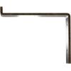 image2quotW x 12quotD x 7 34quotH Steel Truss Shelf Bracket Antiqued BrassAntiqued Pale Gold