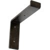 image2quotW x 12quotD x 7 34quotH Steel Truss Shelf Bracket Antiqued BrassAntiqued Warm Silver