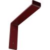 image2quotW x 12quotD x 7 34quotH Steel Truss Shelf Bracket Antiqued BrassHammered Bright Red