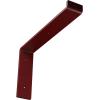 image2quotW x 12quotD x 7 34quotH Steel Truss Shelf Bracket Antiqued BrassHammered Bright Red