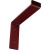 image2quotW x 12quotD x 7 34quotH Steel Truss Shelf Bracket Antiqued BrassHammered Bright Red