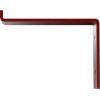 image2quotW x 12quotD x 7 34quotH Steel Truss Shelf Bracket Antiqued BrassHammered Bright Red