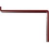 image2quotW x 12quotD x 7 34quotH Steel Truss Shelf Bracket Antiqued BrassHammered Bright Red