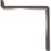 image2quotW x 12quotD x 7 34quotH Steel Truss Shelf Bracket Antiqued BrassHammered Brown