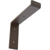 image2quotW x 12quotD x 7 34quotH Steel Truss Shelf Bracket Antiqued BrassHammered Brown