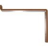 image2quotW x 12quotD x 7 34quotH Steel Truss Shelf Bracket Antiqued BrassHammered Copper