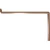 image2quotW x 12quotD x 7 34quotH Steel Truss Shelf Bracket Antiqued BrassHammered Copper