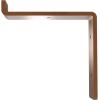 image2quotW x 12quotD x 7 34quotH Steel Truss Shelf Bracket Antiqued BrassHammered Copper