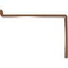 image2quotW x 12quotD x 7 34quotH Steel Truss Shelf Bracket Antiqued BrassHammered Copper