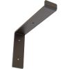 image2quotW x 12quotD x 7 34quotH Steel Truss Shelf Bracket Antiqued BrassHammered Dark Bronze