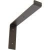 image2quotW x 12quotD x 7 34quotH Steel Truss Shelf Bracket Antiqued BrassHammered Dark Bronze