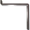 image2quotW x 12quotD x 7 34quotH Steel Truss Shelf Bracket Antiqued BrassHammered Dark Bronze