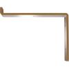 image2quotW x 12quotD x 7 34quotH Steel Truss Shelf Bracket Antiqued BrassHammered Gold