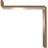 image2quotW x 12quotD x 7 34quotH Steel Truss Shelf Bracket Antiqued BrassHammered Gold