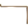 image2quotW x 12quotD x 7 34quotH Steel Truss Shelf Bracket Antiqued BrassHammered Gold