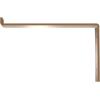 image2quotW x 12quotD x 7 34quotH Steel Truss Shelf Bracket Antiqued BrassHammered Gold