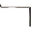 image2quotW x 12quotD x 7 34quotH Steel Truss Shelf Bracket Antiqued BrassHammered Gray