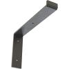 image2quotW x 12quotD x 7 34quotH Steel Truss Shelf Bracket Antiqued BrassHammered Gray
