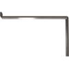 image2quotW x 12quotD x 7 34quotH Steel Truss Shelf Bracket Antiqued BrassHammered Gray