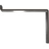 image2quotW x 12quotD x 7 34quotH Steel Truss Shelf Bracket Antiqued BrassHammered Gray