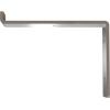 image2quotW x 12quotD x 7 34quotH Steel Truss Shelf Bracket Antiqued BrassHammered Silver