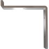 image2quotW x 12quotD x 7 34quotH Steel Truss Shelf Bracket Antiqued BrassHammered Silver