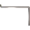 image2quotW x 12quotD x 7 34quotH Steel Truss Shelf Bracket Antiqued BrassHammered Silver