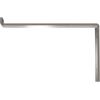 image2quotW x 12quotD x 7 34quotH Steel Truss Shelf Bracket Antiqued BrassHammered Silver