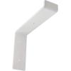 image2quotW x 12quotD x 7 34quotH Steel Truss Shelf Bracket Antiqued BrassHammered White