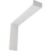 image2quotW x 12quotD x 7 34quotH Steel Truss Shelf Bracket Antiqued BrassHammered White