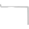 image2quotW x 12quotD x 7 34quotH Steel Truss Shelf Bracket Antiqued BrassHammered White