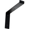 image2quotW x 12quotD x 7 34quotH Steel Truss Shelf Bracket Antiqued BrassPowder Coated Black