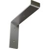 image2quotW x 12quotD x 7 34quotH Steel Truss Shelf Bracket Antiqued BrassStainless Steel