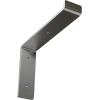 image2quotW x 12quotD x 7 34quotH Steel Truss Shelf Bracket Antiqued BrassStainless Steel