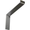 image2quotW x 12quotD x 7 34quotH Steel Truss Shelf Bracket Antiqued BrassStainless Steel