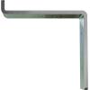 image2quotW x 12quotD x 7 34quotH Steel Truss Shelf Bracket Antiqued BrassUnfinished Steel