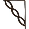 imageEkena Millwork BKTM01X05X08SLO 1 2quot W x 5 12quot D x 8quot H Loera Wrought Iron Bracket Single Center BraceAntiqued Bronze