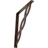 imageEkena Millwork BKTM01X05X08SLO 1 2quot W x 5 12quot D x 8quot H Loera Wrought Iron Bracket Single Center BraceAntiqued Copper