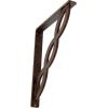 imageEkena Millwork BKTM01X05X08SLO 1 2quot W x 5 12quot D x 8quot H Loera Wrought Iron Bracket Single Center BraceAntiqued Copper