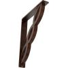 imageEkena Millwork BKTM01X05X08SLO 1 2quot W x 5 12quot D x 8quot H Loera Wrought Iron Bracket Single Center BraceAntiqued Copper
