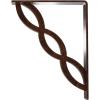 imageEkena Millwork BKTM01X05X08SLO 1 2quot W x 5 12quot D x 8quot H Loera Wrought Iron Bracket Single Center BraceAntiqued Copper