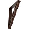 imageEkena Millwork BKTM01X05X08SLO 1 2quot W x 5 12quot D x 8quot H Loera Wrought Iron Bracket Single Center BraceAntiqued Copper