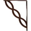 imageEkena Millwork BKTM01X05X08SLO 1 2quot W x 5 12quot D x 8quot H Loera Wrought Iron Bracket Single Center BraceAntiqued Copper