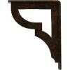 imageEkena Millwork BKTM01X10X12SBR 1 2quot W x 10quot D x 12quot H Bradford Wrought Iron Bracket Single Center BraceAntiqued Brass