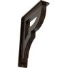 imageEkena Millwork BKTM01X10X12SBR 1 2quot W x 10quot D x 12quot H Bradford Wrought Iron Bracket Single Center BraceAntiqued Bronze