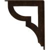 imageEkena Millwork BKTM01X10X12SBR 1 2quot W x 10quot D x 12quot H Bradford Wrought Iron Bracket Single Center BraceAntiqued Bronze