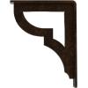 imageEkena Millwork BKTM01X10X12SBR 1 2quot W x 10quot D x 12quot H Bradford Wrought Iron Bracket Single Center BraceAntiqued Bronze