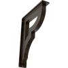 imageEkena Millwork BKTM01X10X12SBR 1 2quot W x 10quot D x 12quot H Bradford Wrought Iron Bracket Single Center BraceAntiqued Bronze