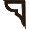 imageEkena Millwork BKTM01X10X12SBR 1 2quot W x 10quot D x 12quot H Bradford Wrought Iron Bracket Single Center BraceAntiqued Bronze