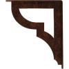 imageEkena Millwork BKTM01X10X12SBR 1 2quot W x 10quot D x 12quot H Bradford Wrought Iron Bracket Single Center BraceAntiqued Copper